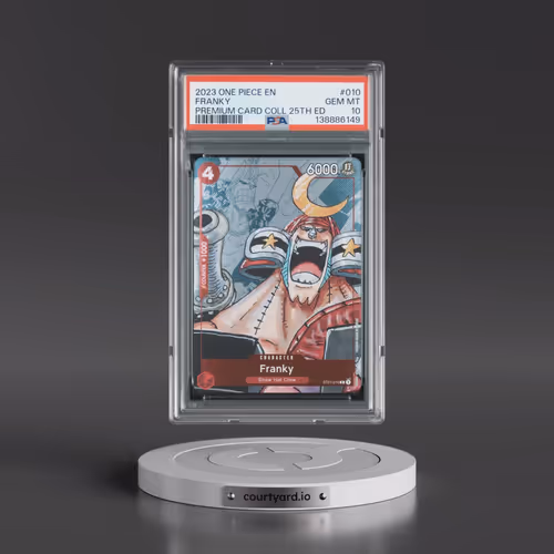 2023 One Piece Premium Bandai Premium Card Collection 25th Edition #010 Franky (PSA 10 GEM MINT)