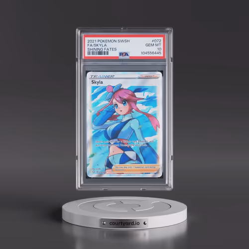 2021 Pokémon Sword & Shield Shining Fates #072 Skyla - Full Art (PSA 10 GEM MINT)