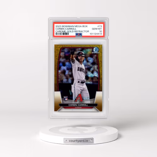 2023 Bowman Mega Box Chrome #73 Corbin Carroll - Gold Refractor (PSA 10 GEM MINT)
