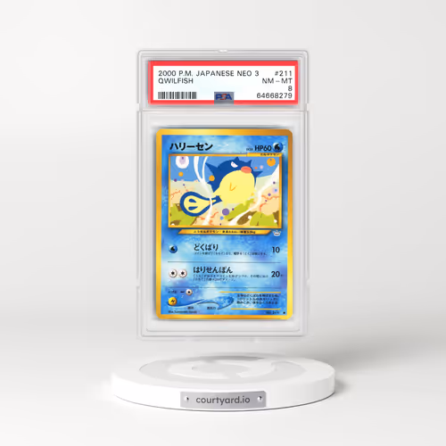 2000 Japanese Neo 3 #211 Qwilfish (PSA 8 NM-MT)