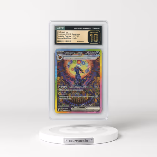 2024 High Class Pack: Terastal Fest ex - sv8a #217/187 Umbreon ex - Special Art Rare Holo (CGC 10 PRISTINE)