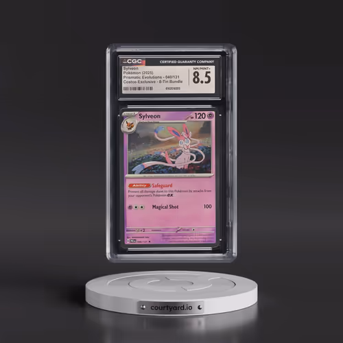 2024 Prismatic Evolutions - PRE EN #040/131 Sylveon - (Cosmos Holo) Costco Exclusive 8-Tin Bundle (C