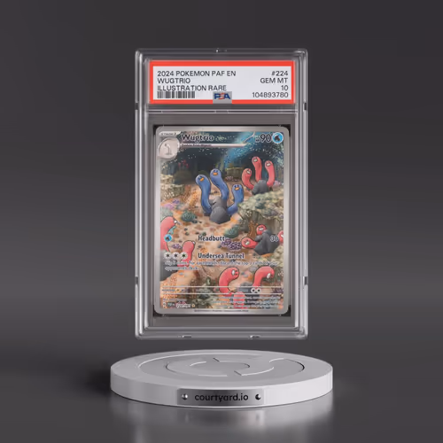 2024 Pokémon Paf EN-Paldean Fates #224 Wugtrio - Illustration Rare (PSA 10 GEM MINT)