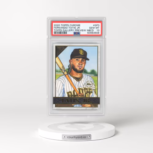 2020 Topps Chrome Topps Gallery Preview National Baseball Day #GP3 Fernando Tatis Jr. (PSA 10 GEM MINT)