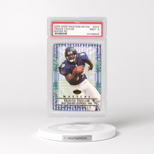 2000 Collector's Edge Masters Retail #204 Travis Taylor - Rookie RC (PSA 9 MINT)