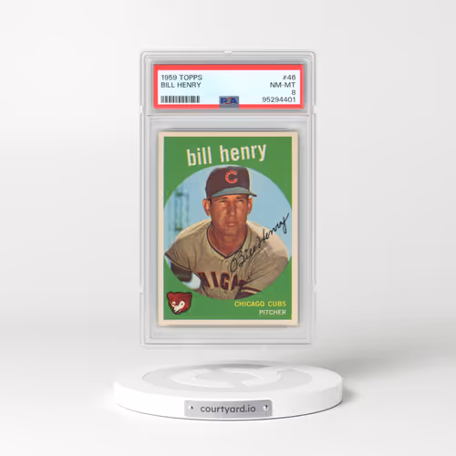 1959 Topps #46 Bill Henry (PSA 8 NM-MT)