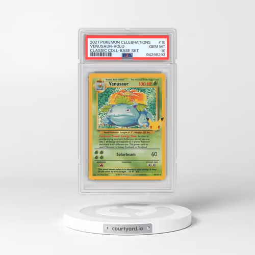 2021 Pokémon Celebrations Classic Collection #15 Venusaur - Holo (PSA 10 GEM MINT)