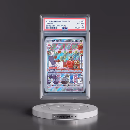 2024 Pokémon Twm EN-Twilight Masquerade #170 Dipplin - Illustration Rare (PSA 10 GEM MINT)