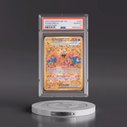 2023 Pokémon Obf EN-Obsidian Flames #228 Charizard EX - Holo Hyper Rare (PSA 10 GEM MINT)