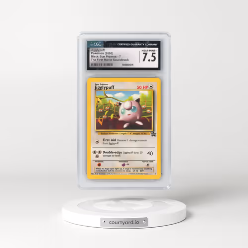 1999 Black Star Promos #7 Jigglypuff - Pokémon: The First Movie Soundtrack (CGC 7.5 NM+)