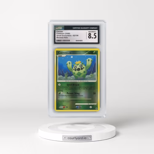 2008 Great Encounters #62/106 Cacnea - Reverse Holo (CGC 8.5 NM-MT+)