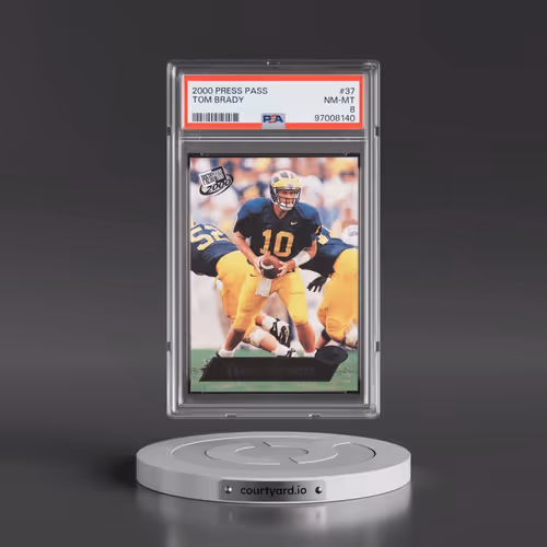 2000 Press Pass #37 Tom Brady (PSA 8 NM-MT)