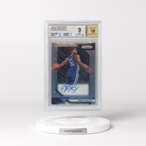 2018 Panini Prizm Rookie Signatures #RSJJJ Jaren Jackson Jr. (BGS 9 MINT)