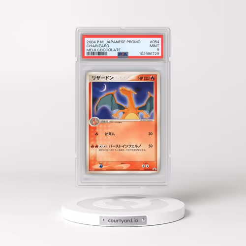 2004 Pokémon Promo #054 Charizard - Meiji Chocolate (PSA 9 MINT)