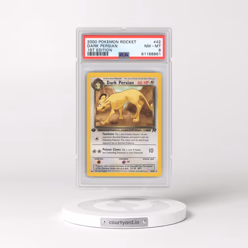 2000 Pokémon Rocket #42 Dark Persian - 1st Edition (PSA 8 NM-MT)