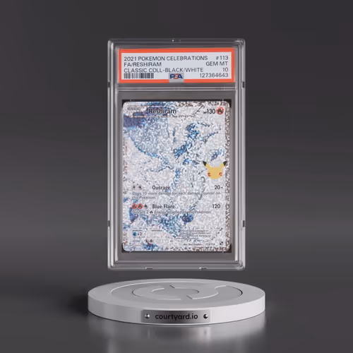 2021 Pokémon Celebrations Classic Collection #113 Reshiram - Full Art (PSA 10 GEM MINT)