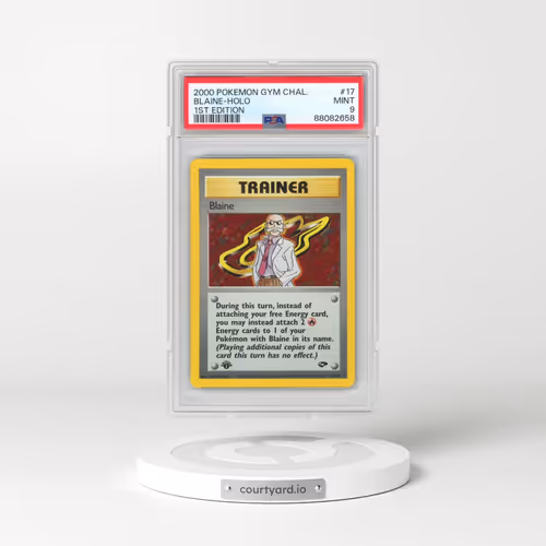 2000 Pokémon Gym Challenge #17 Blaine - 1st Edition Holo (PSA 9 MINT)