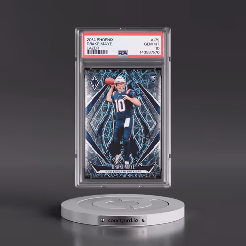 2024 Panini Phoenix #179 Drake Maye - Lazer (PSA 10 GEM MINT)