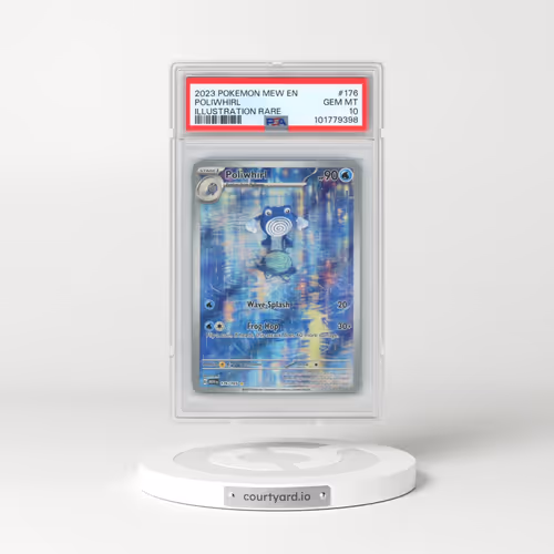 2023 Pokémon Mew EN-151 #176 Poliwhirl - Illustration Rare (PSA 10 GEM MINT)