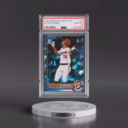2022 Bowman Draft Chrome Sapphire Edition #BDC23 Elijah Green (PSA 10 GEM MINT)