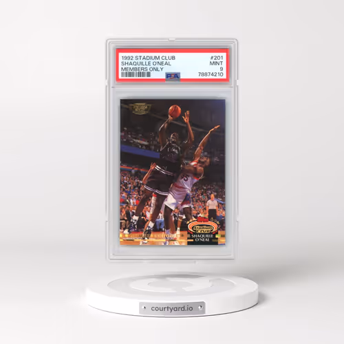 1992 Stadium Club #201 Shaquille O'Neal - Members Only (PSA 9 MINT)