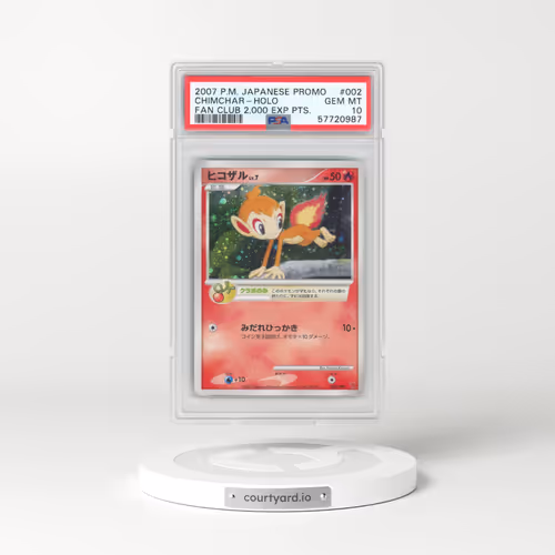 2007 Pokémon Promo #002 Chimchar - Holo Fan Club 2,000 Exp Pts. (PSA 10 GEM MINT)
