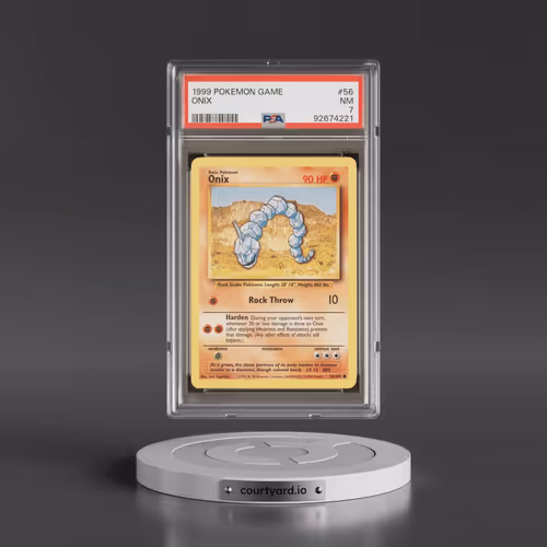 1999 Pokémon Game #56 Onix (PSA 7 NM)