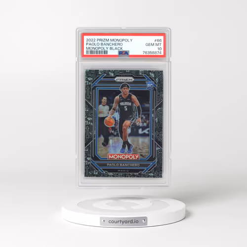 2022 Panini Prizm Monopoly #66 Paolo Banchero - Monopoly Black (PSA 10 GEM MINT)