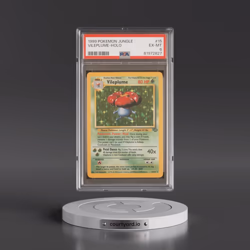 1999 Pokémon Jungle #15 Vileplume - Holo (PSA 6 EX-MT)