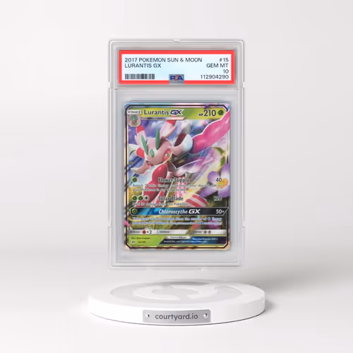 2017 Pokémon Sun & Moon #15 Lurantis GX - Holo (PSA 10 GEM MINT)