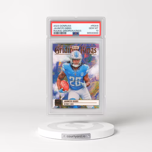 2023 Panini Donruss Rookie Gridiron Kings #RGK6 Jahmyr Gibbs (PSA 10 GEM MINT)