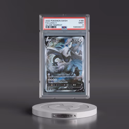 2022 Pokémon Sword & Shield Silver Tempest #186 Lugia V - Holo Full Art (PSA 9 MINT)