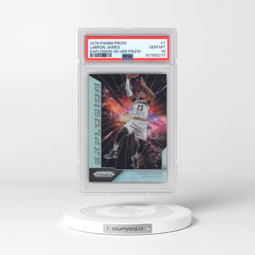2016 Panini Prizm Explosion #1 LeBron James - Silver Prizm (PSA 10 GEM MINT)