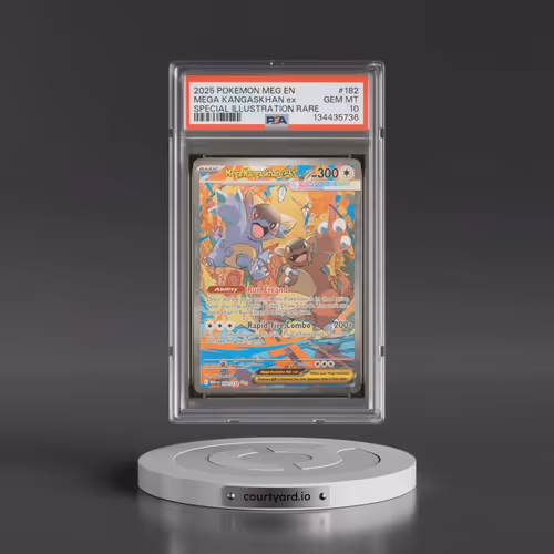 2025 Pokémon Meg EN-Mega Evolution #182 Mega Kangaskhan EX - Holo Special Illustration Rare (PSA 10