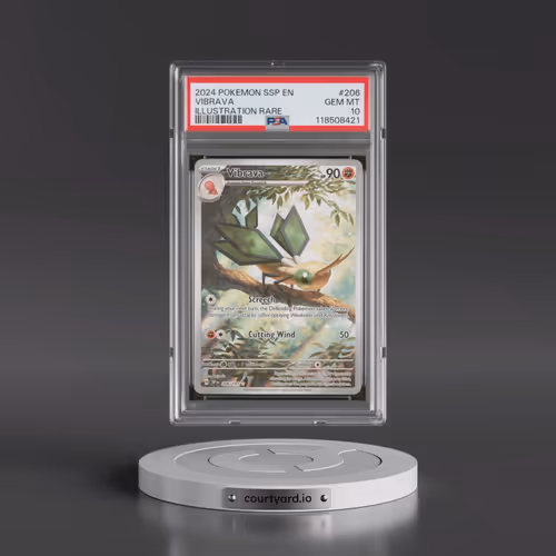 2024 Pokémon Ssp EN-Surging Sparks #206 Vibrava - Illustration Rare (PSA 10 GEM MINT)