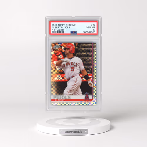 2019 Topps Chrome #27 Albert Pujols - X-Fractor (PSA 10 GEM MINT)