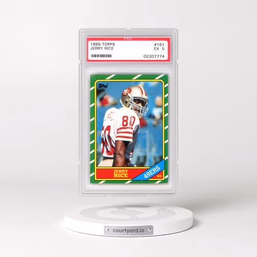 1986 Topps #161 Jerry Rice (PSA 5 EX)