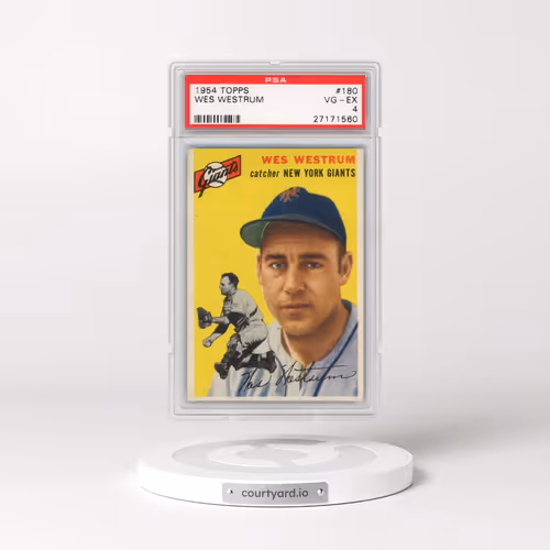 1954 Topps #180 Wes Westrum (PSA 4 VG-EX)