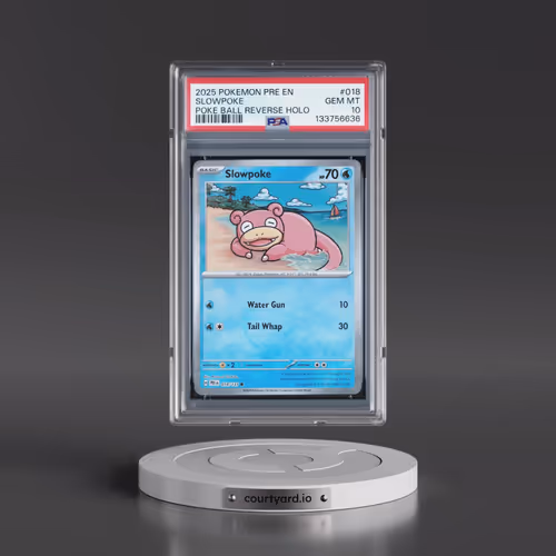 2025 Pokémon Pre EN-Prismatic Evolutions #018 Slowpoke - Reverse Holo Poke Ball (PSA 10 GEM MINT)
