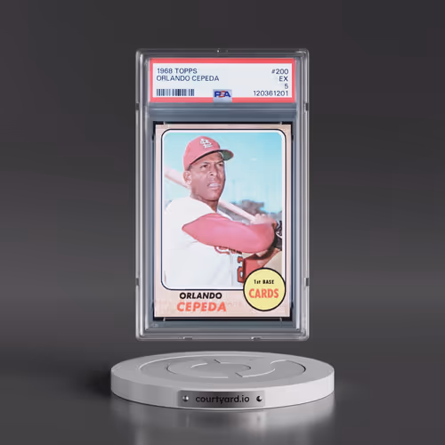 1968 Topps #200 Orlando Cepeda (PSA 5 EX)