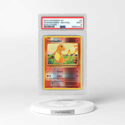 2016 Pokémon XY Evolutions #9 Charmander - Reverse Foil (PSA 9 MINT)