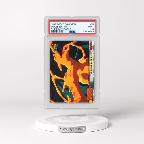 1999 Topps Pokémon the Movie Edt #35 Movie Edition - The Fight Rages (PSA 9 MINT)