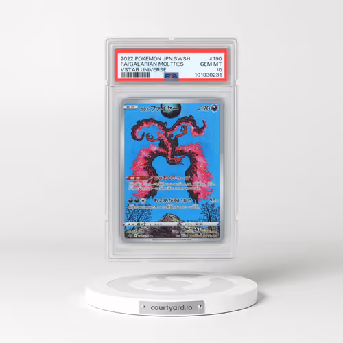 2022 Pokémon Sword & Shield Vstar Universe #190 Galarian Moltres - Full Art (PSA 10 GEM MINT)