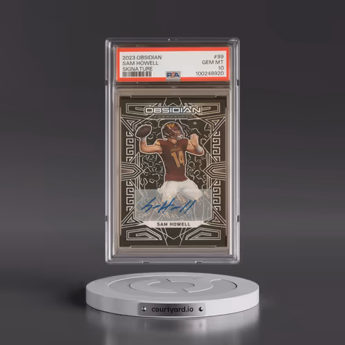 2023 Panini Obsidian #99 Sam Howell - Signature (PSA 10 GEM MINT)