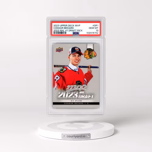 2023 Upper Deck MVP NHL Draft #1 Pick #DP1 Connor Bedard (PSA 10 GEM MINT)