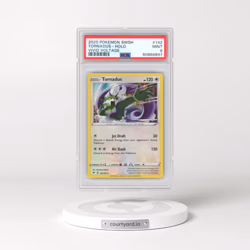 2020 Pokémon Sword & Shield Vivid Voltage #142 Tornadus - Holo (PSA 9 MINT)