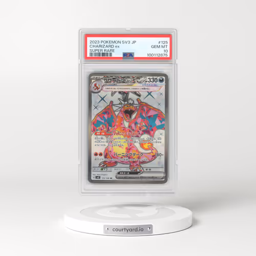 2023 Pokémon SV3-Ruler of the Black Flame #125 Charizard EX - Holo Super Rare (PSA 10 GEM MINT)