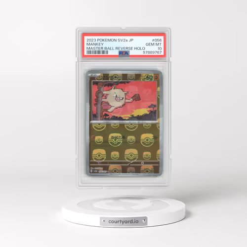 2023 Pokémon Sv2a-Pokemon 151 #056 Mankey - Reverse Holo Master Ball (PSA 10 GEM MINT)