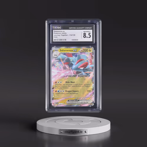 2025 Pokémon Jtg EN-Journey Together #114 Salamence EX - Holo (CGC 8.5 NM-MT+)