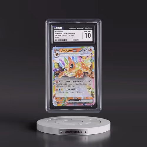 2024 Pokémon Sv8a-Terastal Fest EX #022 Flareon EX - Holo (CGC 10 GEM MINT)